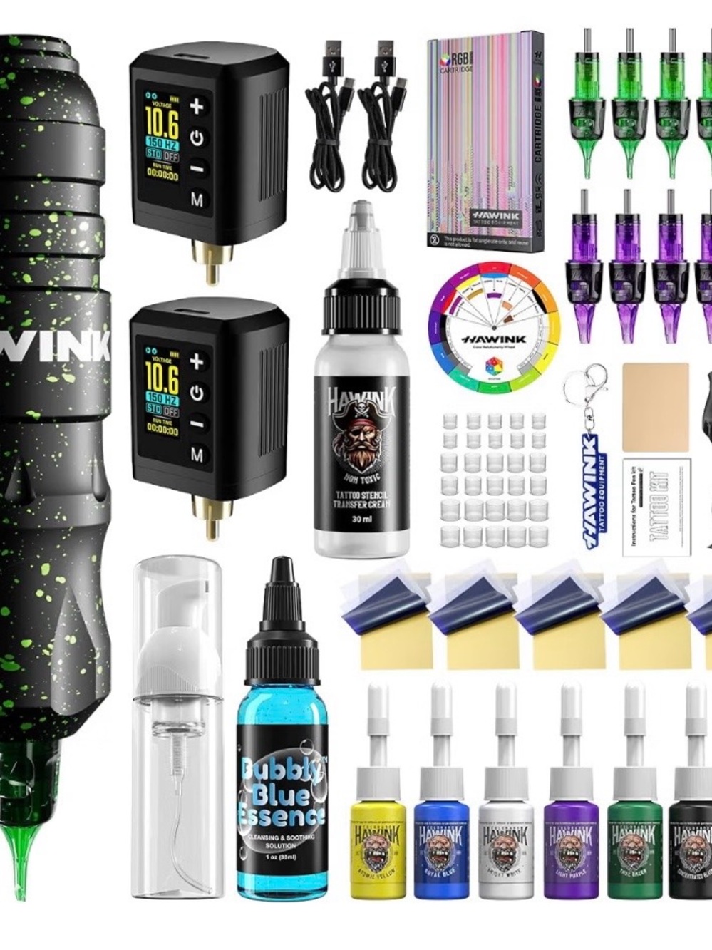 Wink Black Tattoo Power Box with Gold Connector